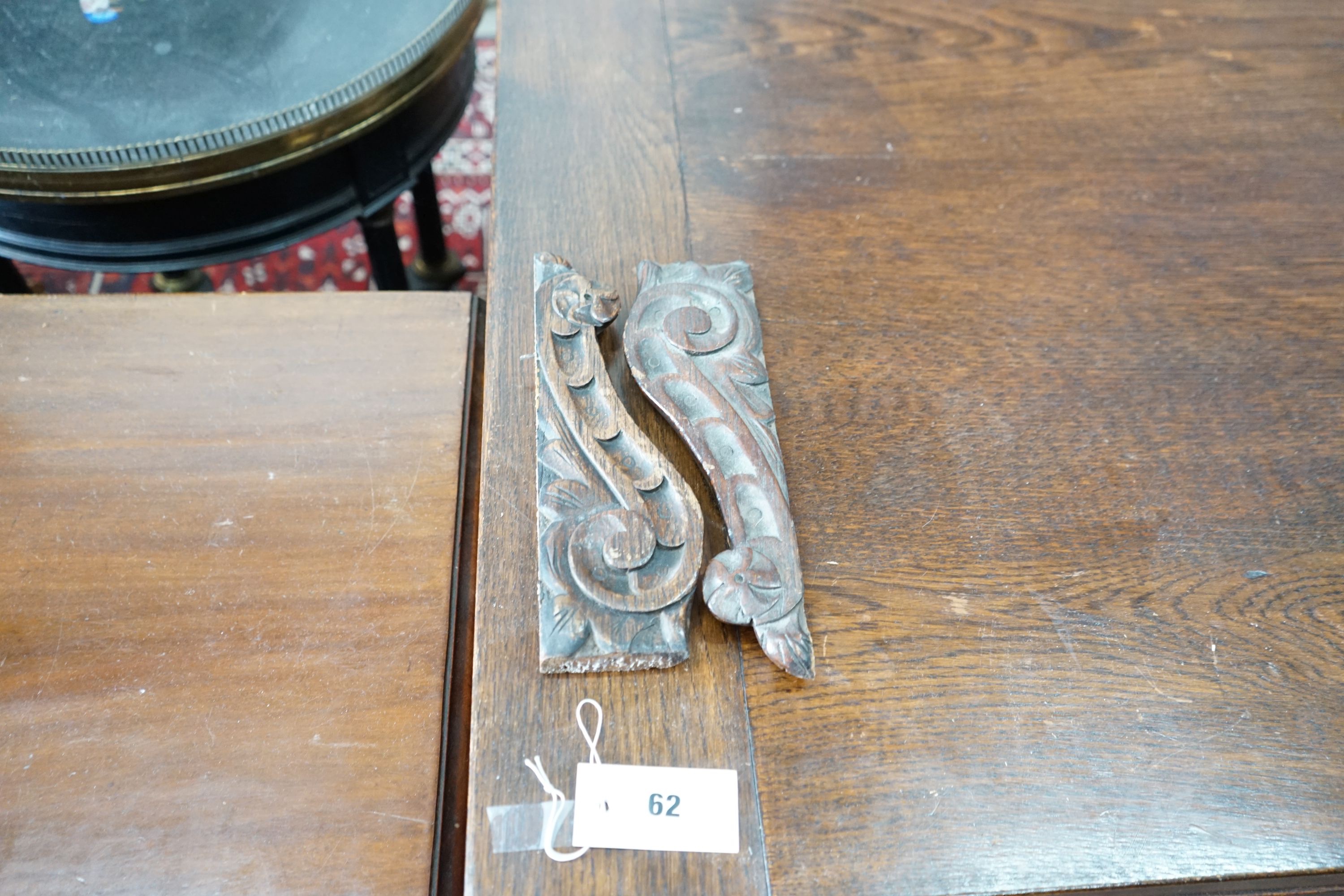 A 17th century style rectangular oak draw leaf dining table on carved baluster legs, 275cm extended, width 76cm, height 77cm